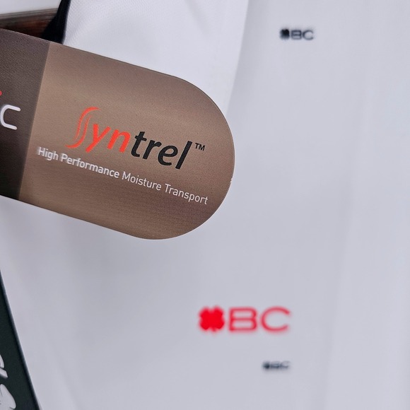 Black Clover Mens XXL Golf Polo Shirt White All Over Print Syntrel Performance - Picture 8 of 12